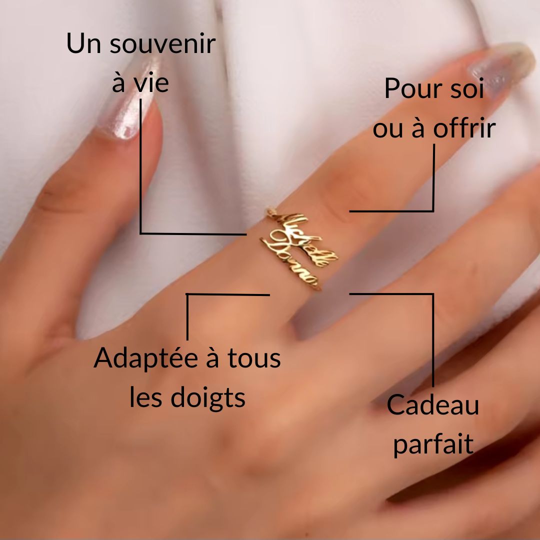 Bague Personnalisée 2 Prénoms